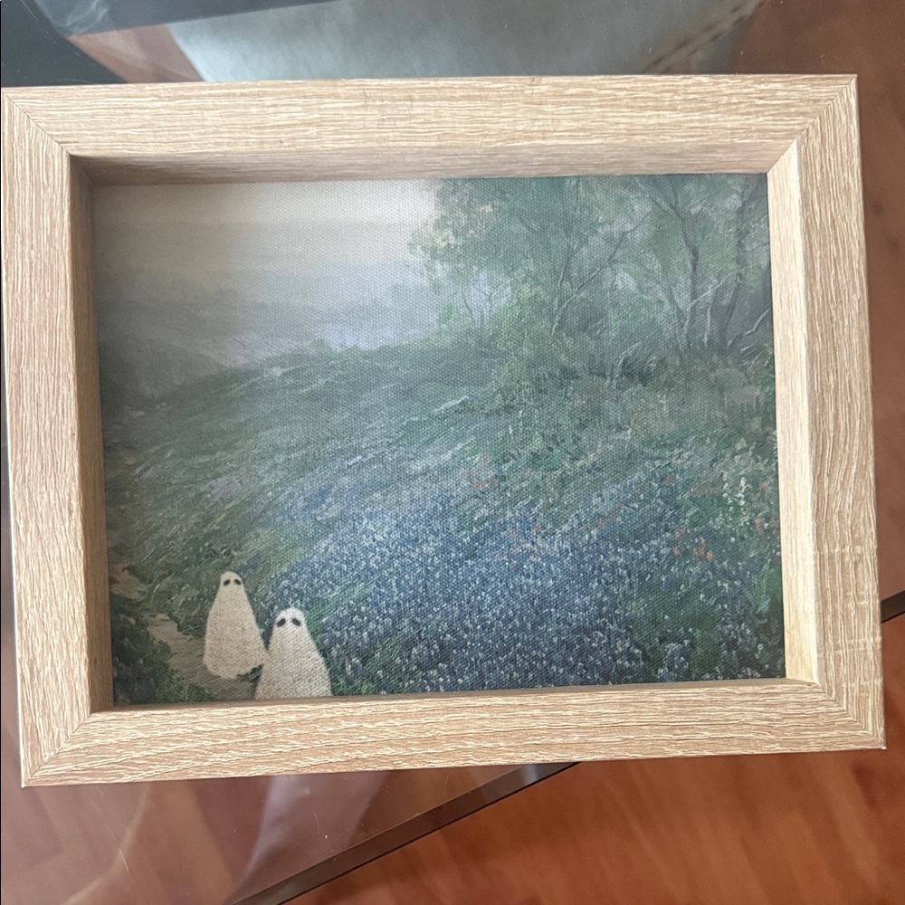 Viral framed ghost artwork